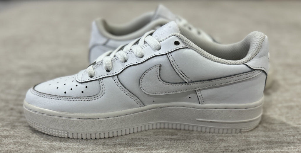 NIKE Air Force 1 Low GS Triple White Shoes DH2920-111 Kids Size 5.5Y
