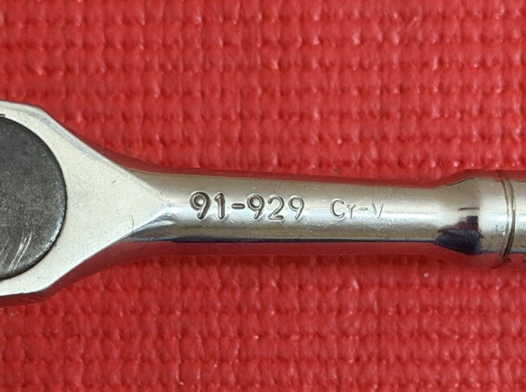 Vintage Stanley Tools 91-929 Reversible Ratchet Wrench 3/8" Drive Quick Release-