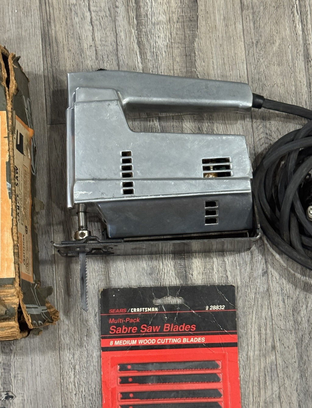 Vintage Craftsman 315.27731 Sabre Saw With Extras & OG BOX Made In USA Works