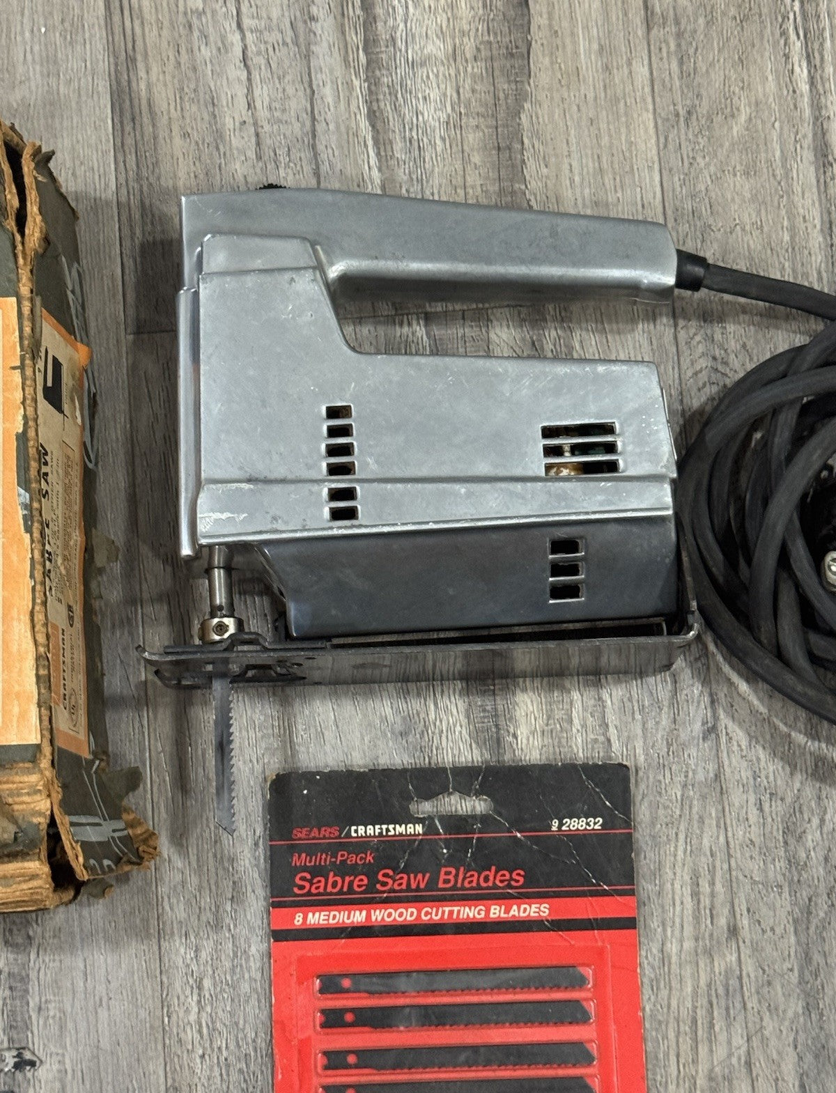 Vintage Craftsman 315.27731 Sabre Saw With Extras & OG BOX Made In USA Works