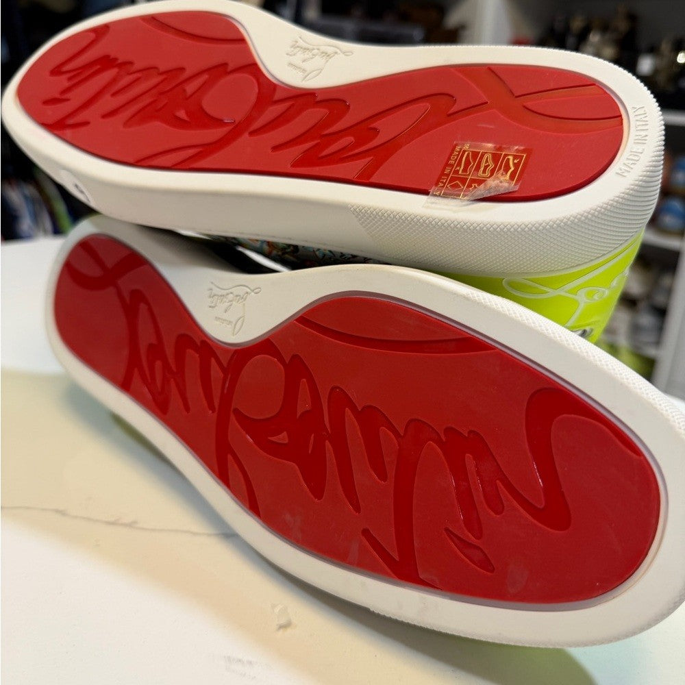 o1s1wg110924 Fun Louis Junior Low Top Sneaker in Yellow