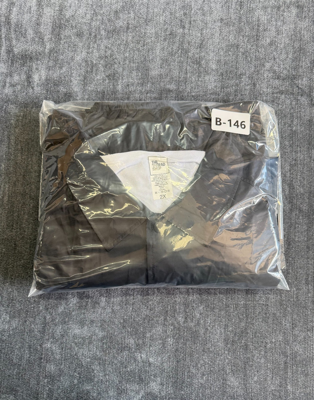 The Thread Shop Loud Records Coaches Jacket Mens 2X Black Long Sleeve 100% Nylon