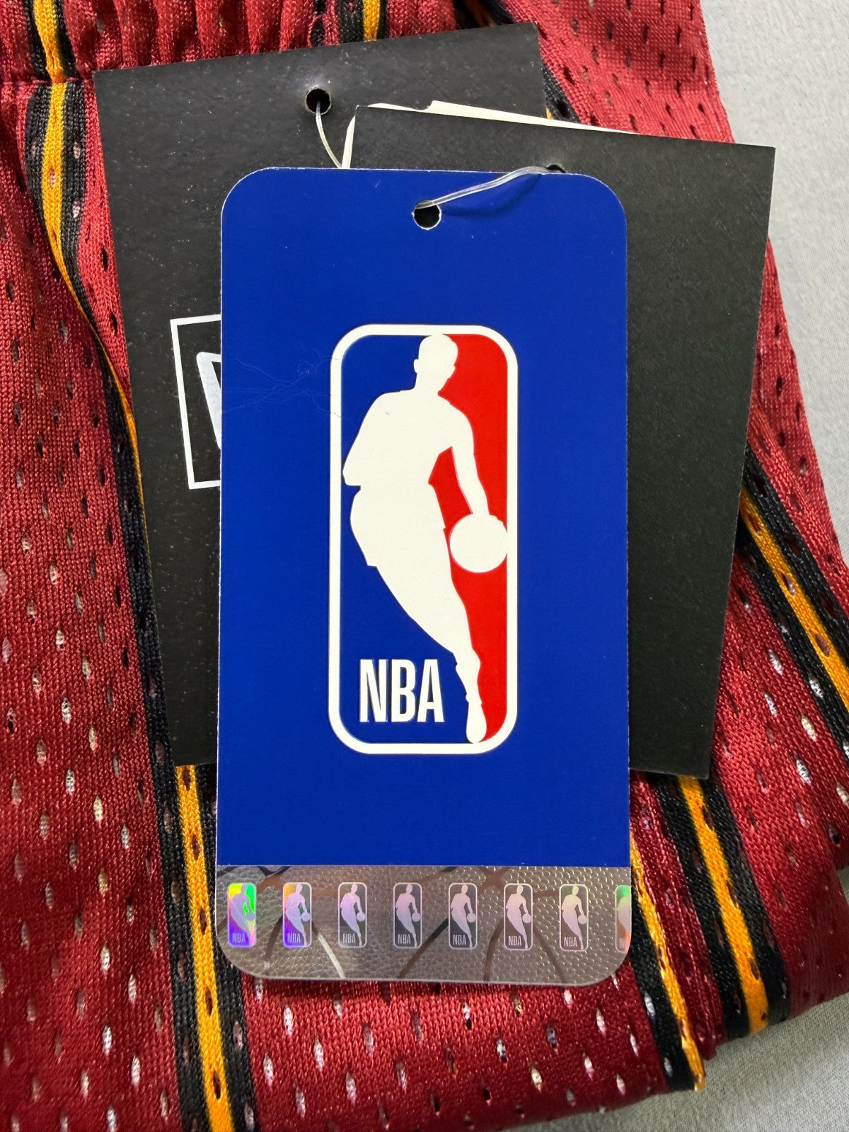 New Era Eric Emanuel X NBA Miami Heat Men’s Shorts Medium Red Striped Basketball