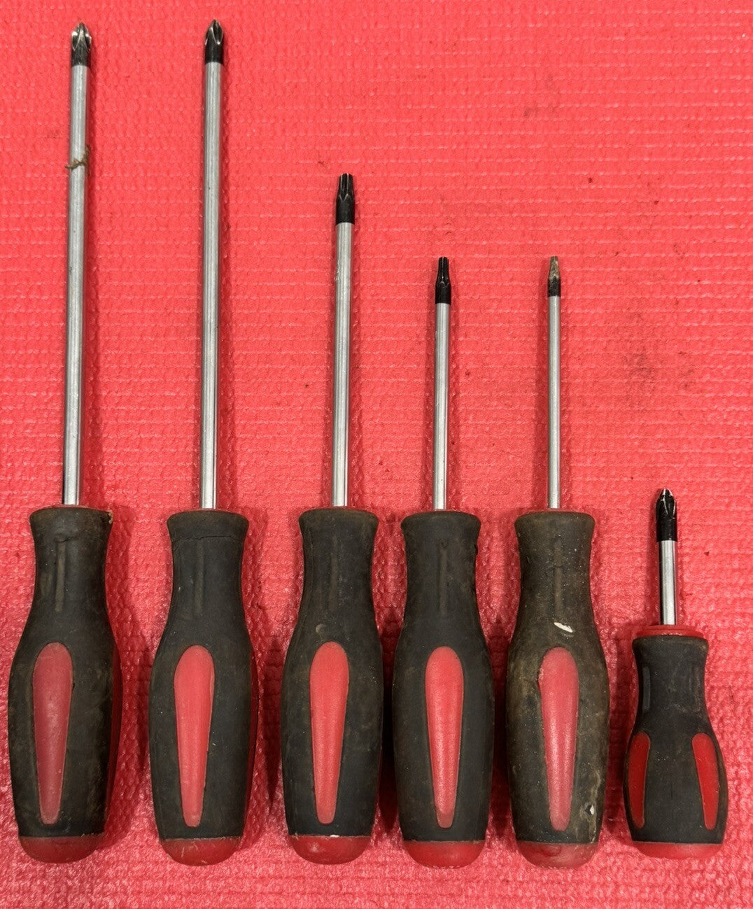 Vintage 8 PC Soft Handle Screwdriver Set Philips, Magnetic, & Torx