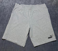 NWT PUMA Essential Jersey Shorts Men's 2XL Gray Pull-On Summer Elastic Waist