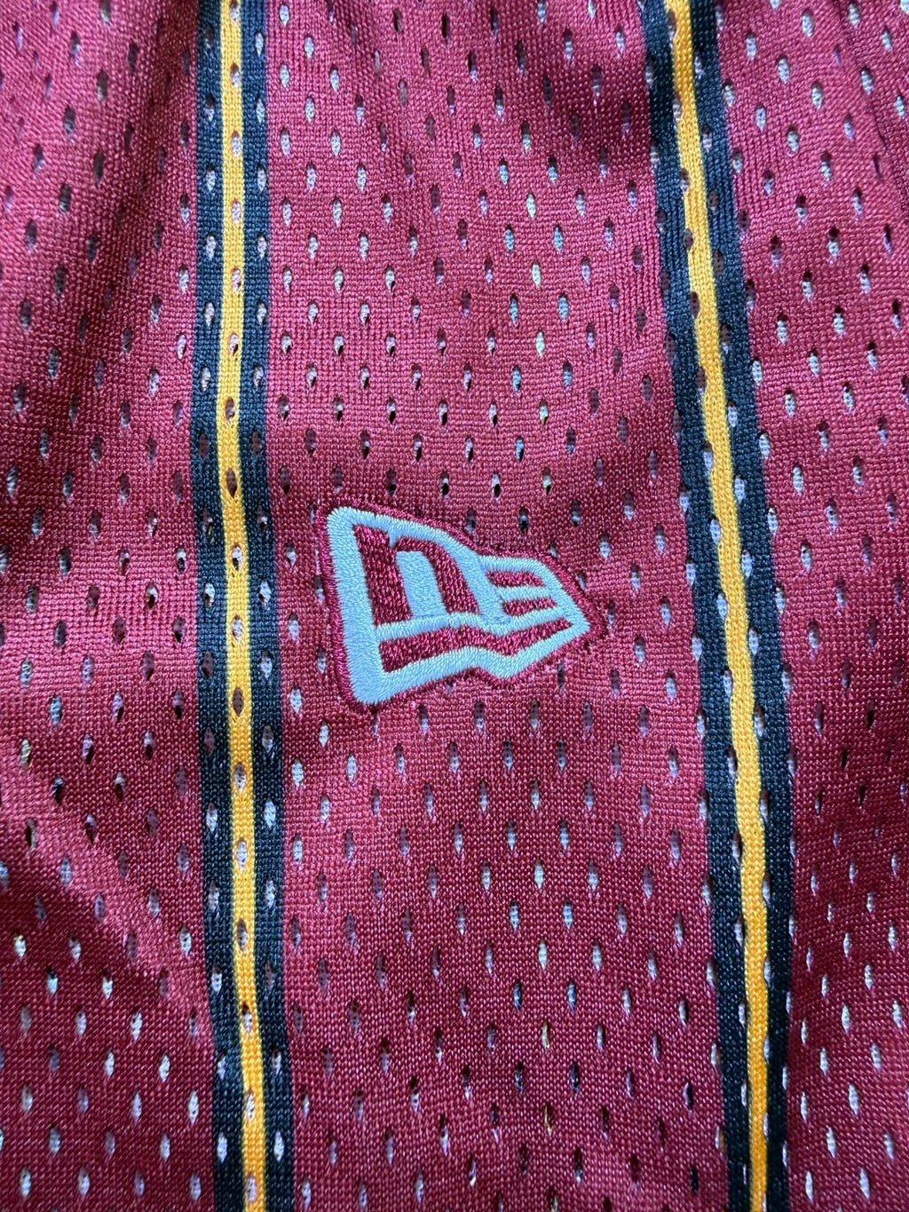 New Era X NBA Eric Emanuel Miami Heat Men’s Shorts Large Red Striped Basketball