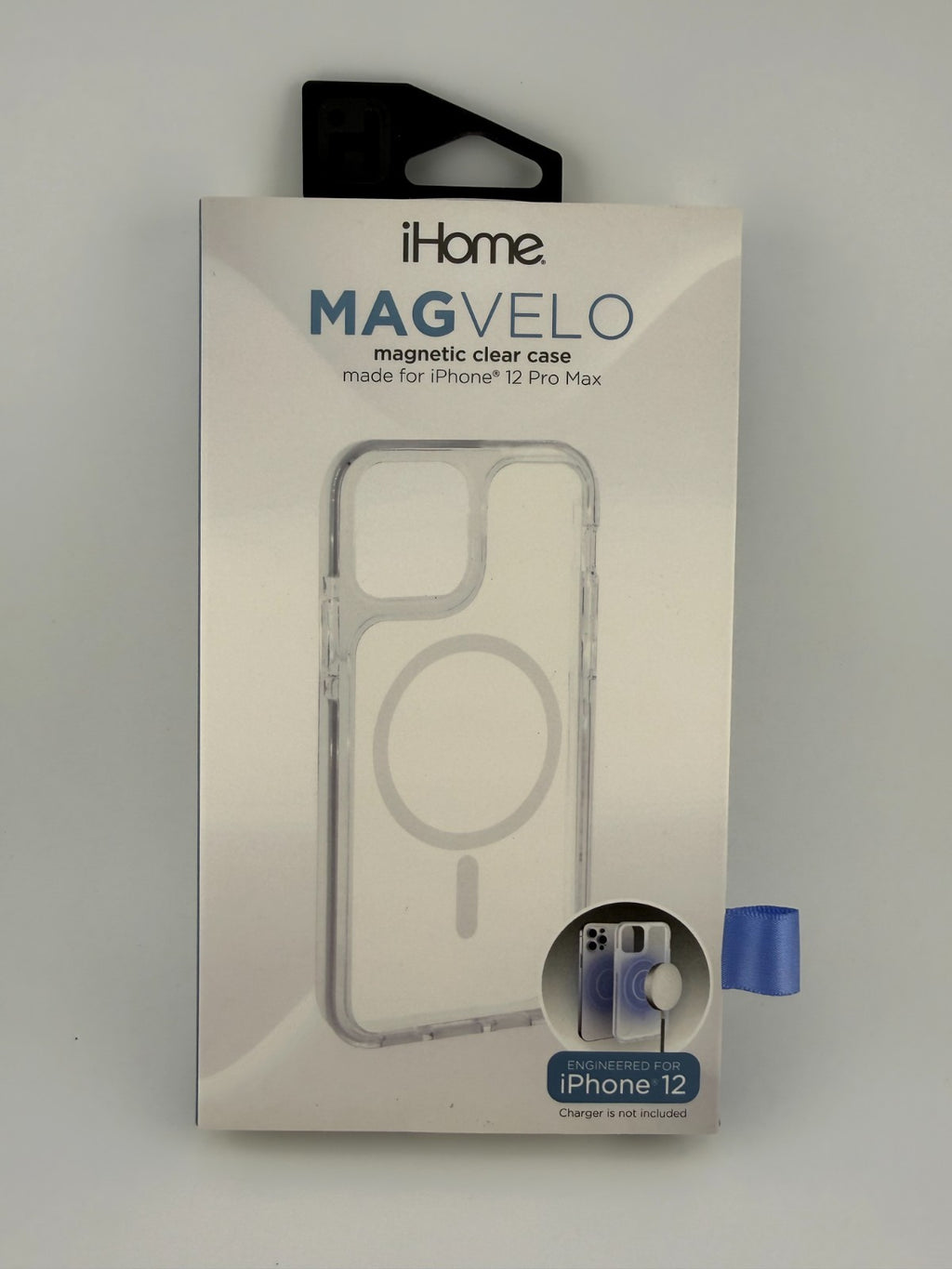 NEW iHome MAGVELO MagSafe Compatible Slim Magnetic Clear Case iPhone 12 Pro Max