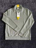 NWT Member's Mark Men’s Sandwash Quarter-Zip Pullover Sweatshirt Medium Green