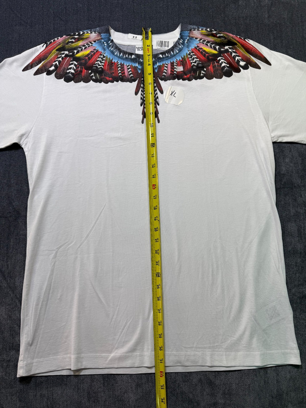 NWT Marcelo Burlon Icon Wings Sweatshirt Men's XL White Regular Fit Crew Neck