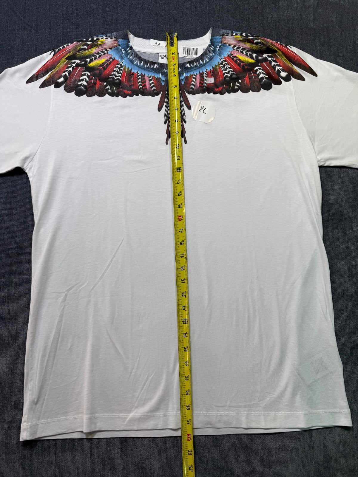NWT Marcelo Burlon Icon Wings Sweatshirt Men's XL White Regular Fit Crew Neck