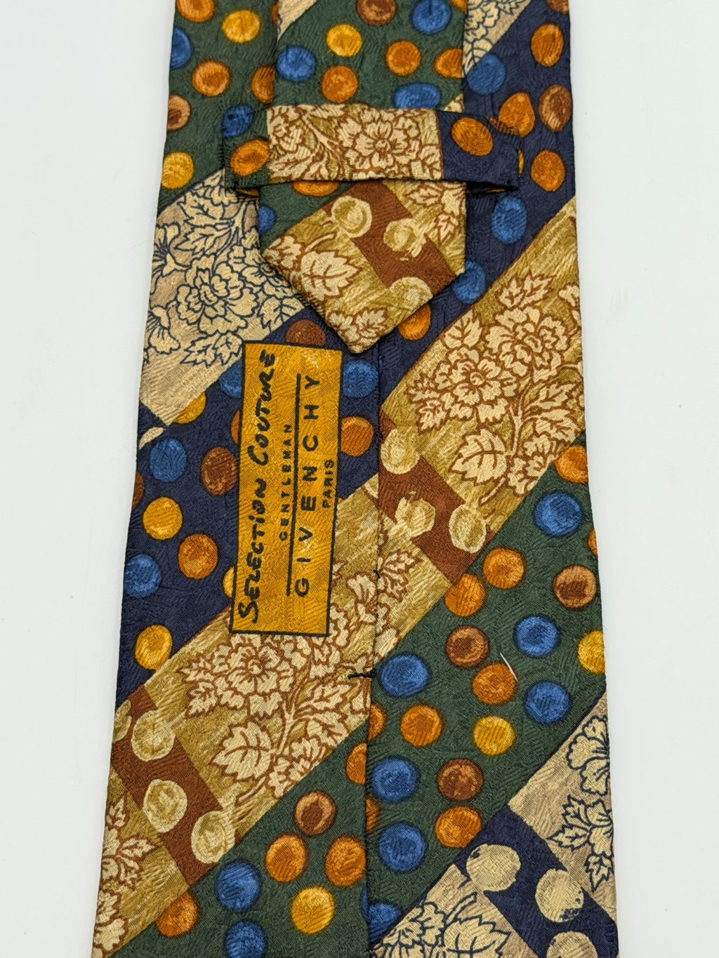 Vintage Givenchy Essentials Couture Necktie Men's Abstract Geometric Silk Tie