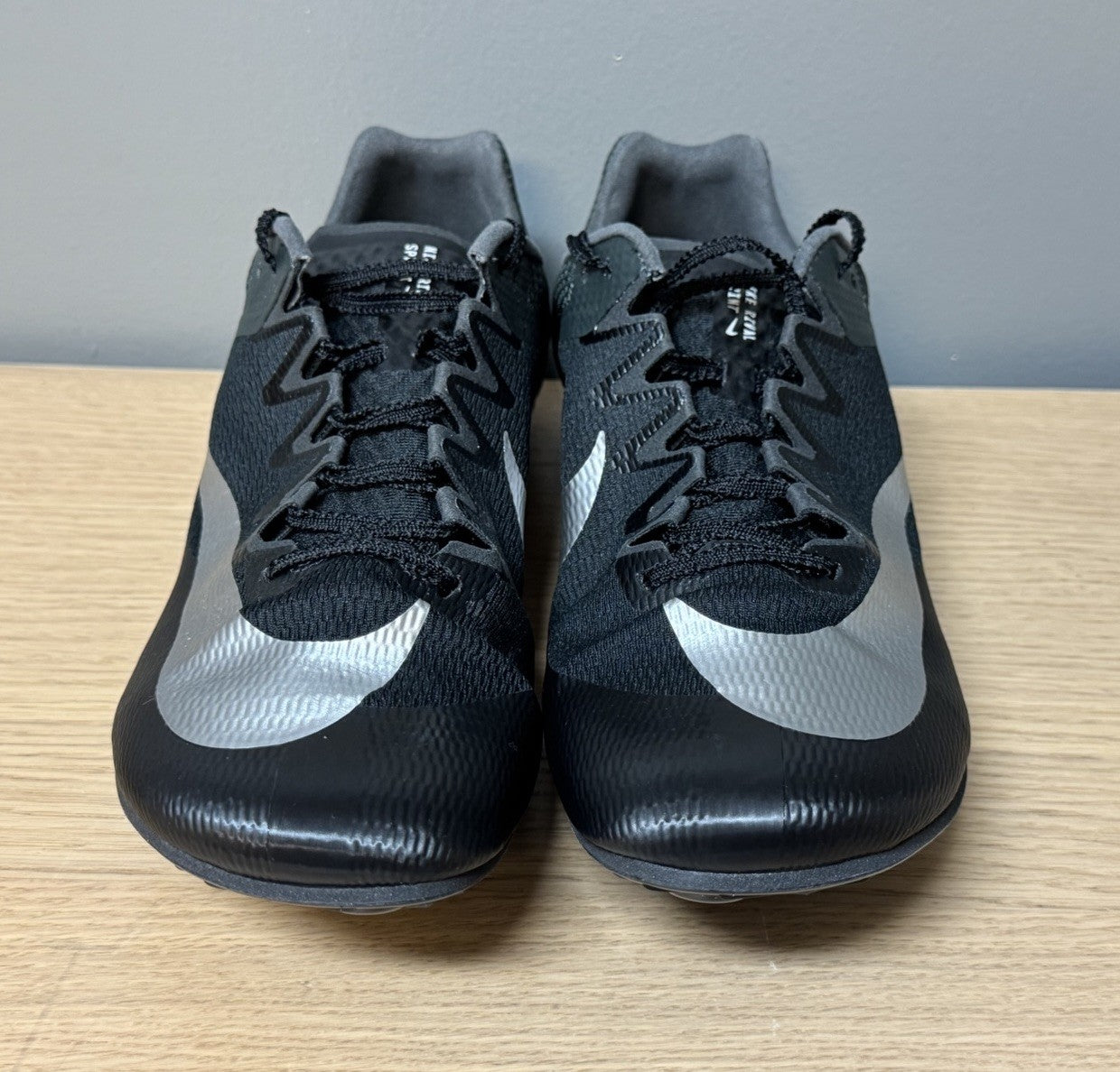 NEW Nike Zoom Rival Sprint Track Shoes MEN'S SIZE 12 Black Silver