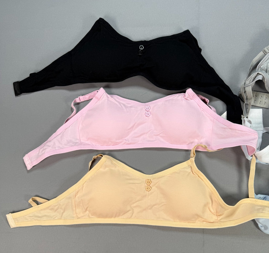 Pack of 6 Neapro Seamless Bras & Panties Sets Girls Medium Adjustable Straps