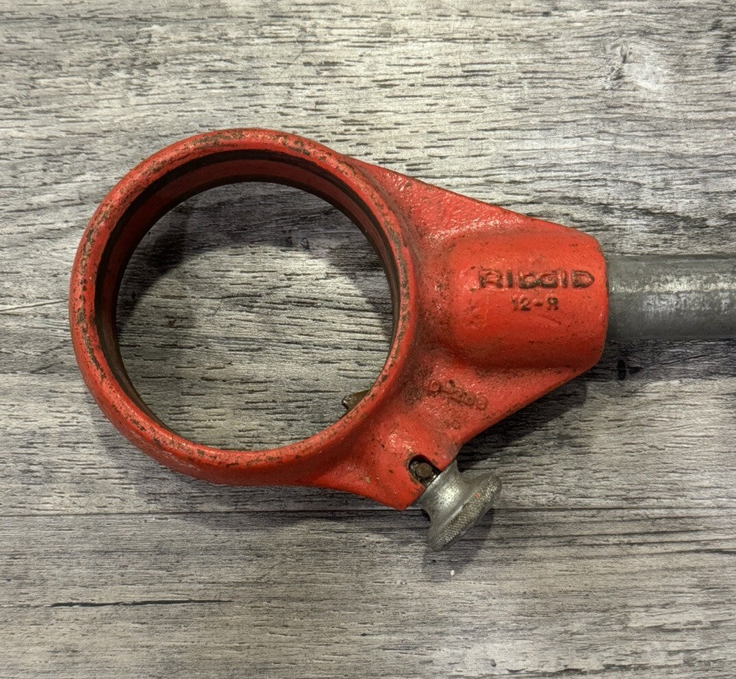 Ridgid 12-R Pipe Rachet Threader D-286 Cutter Die Head Tool 32” Long Made In USA