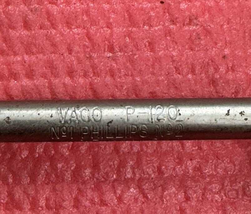 Vaco P-120 Klein Tools #1 and #2 Phillips Offset Screwdriver MADE IN THE USA