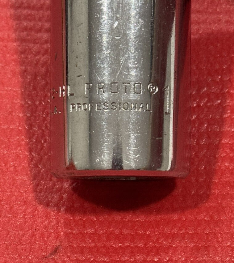 Vintage Proto Professional 5532-HL Deep Socket 1" SAE 6-Point 3/4"Drive USA