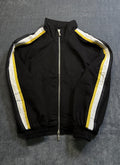 NWT Rhude Traxedo Jacket Men's Large Black Multi Full-Zip Long Sleeve Outdoor