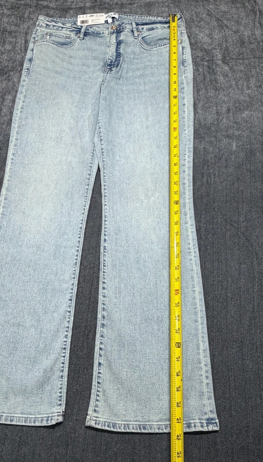 NWT Seven7 Bootcut Jeans Women's 12 Light Blue Denim High-Rise Casual Hipster