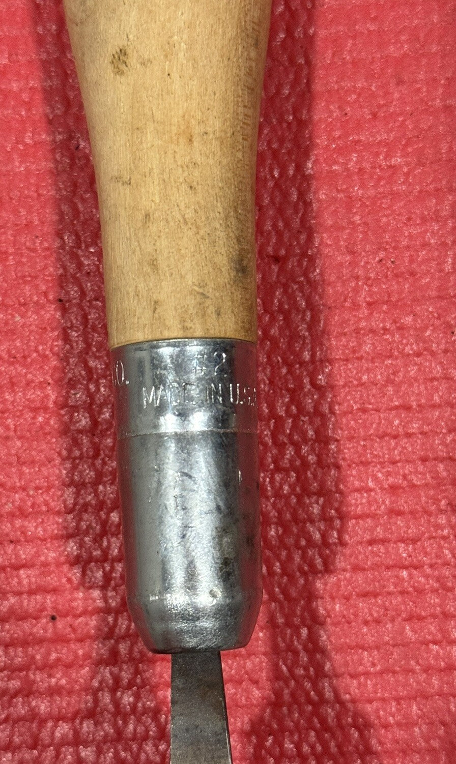 Vintage RARE Nicholson 13.5" Mill Smooth File Made in USA w/ Lutz #2 Wood Handle