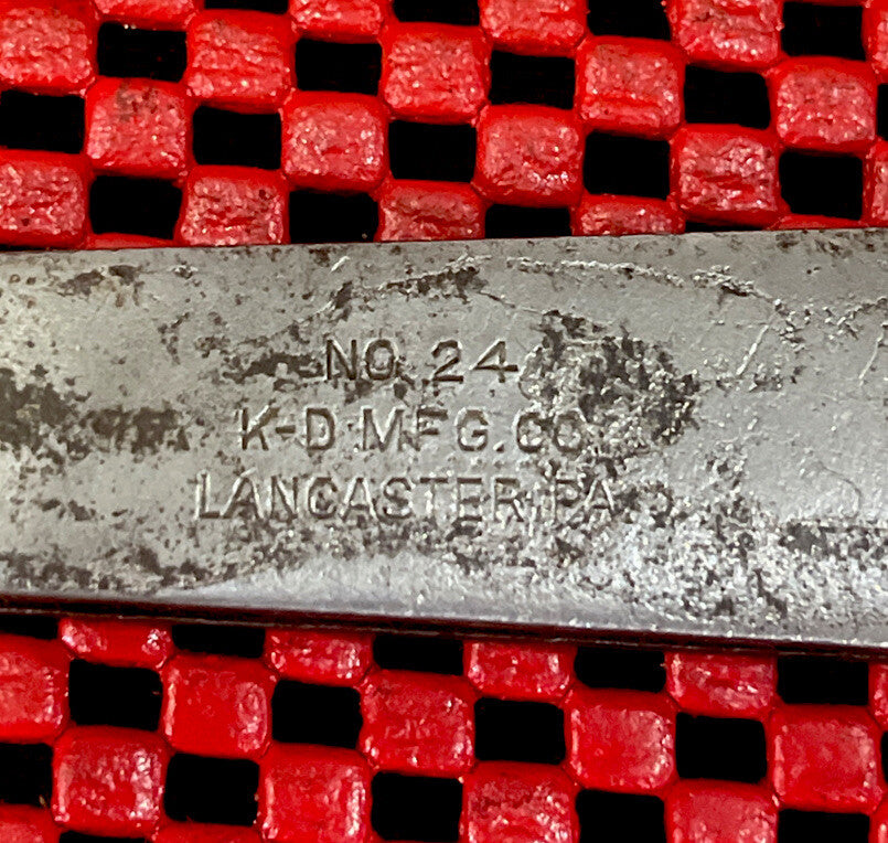 K-D Tools  K-D MFG Tools No.24  3/8” and 9/16” SAE RATCHET WRENCH MADE IN USA N3
