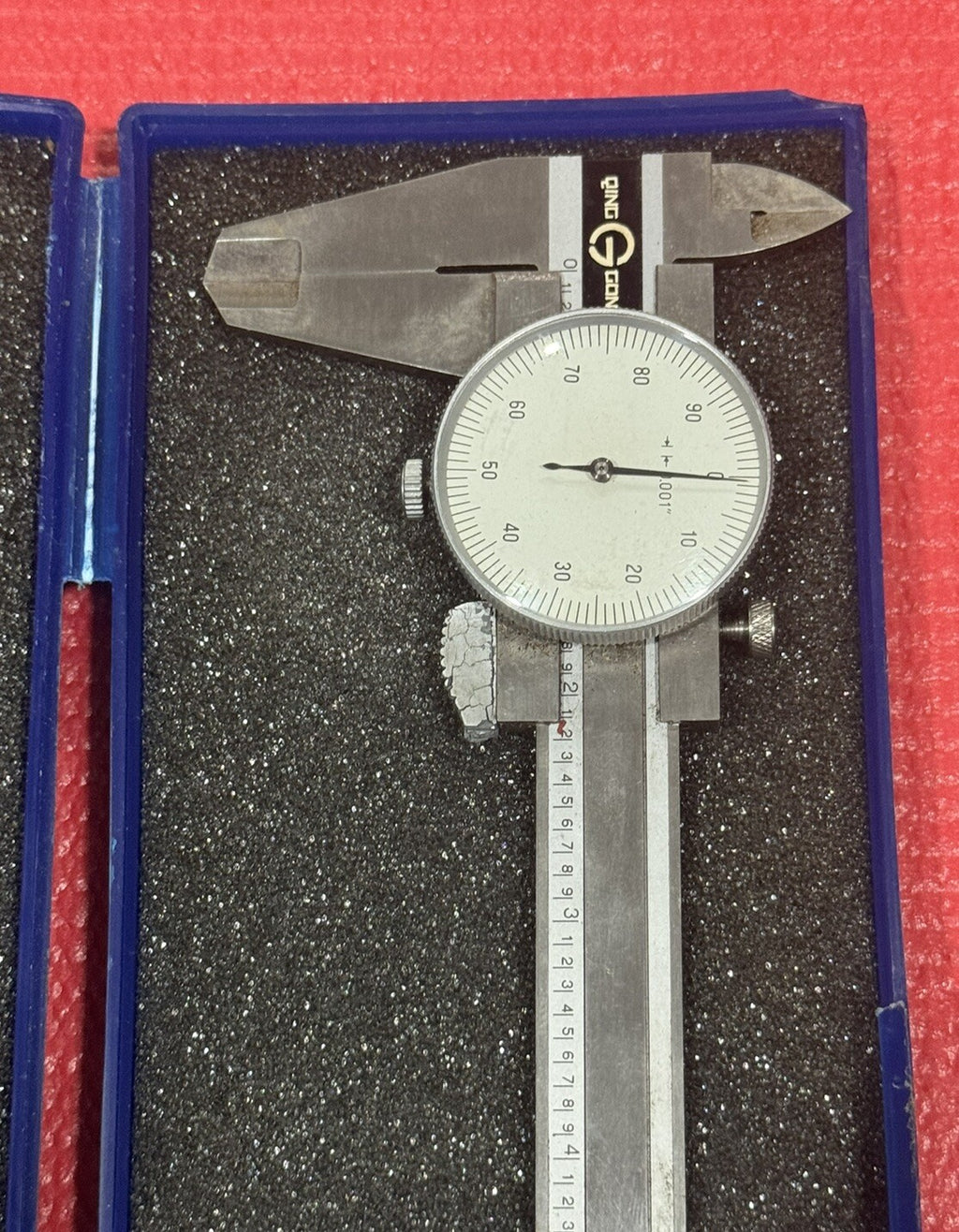 VINTAGE Qing G Gong CALIPER / MICROMETER W/ OG Case Made in China