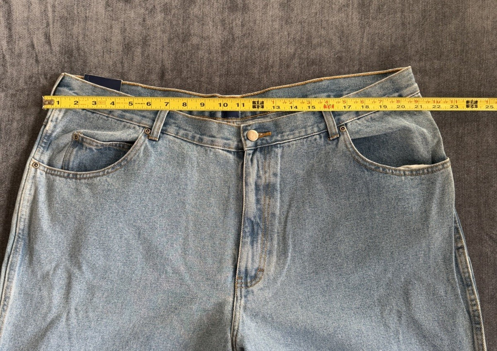 Basic Editions Regular Fit Men’s 44W X 32L Denim Blue Light Jeans NWT