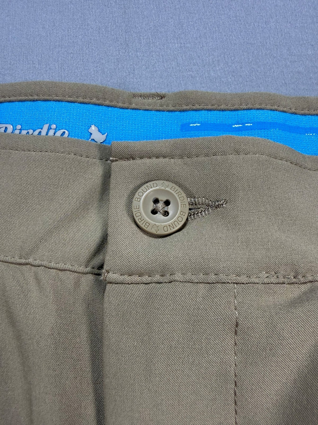 Birdie Bound Regular Fit Golf Pants Men's 30x30 Beige Straight Leg Performance