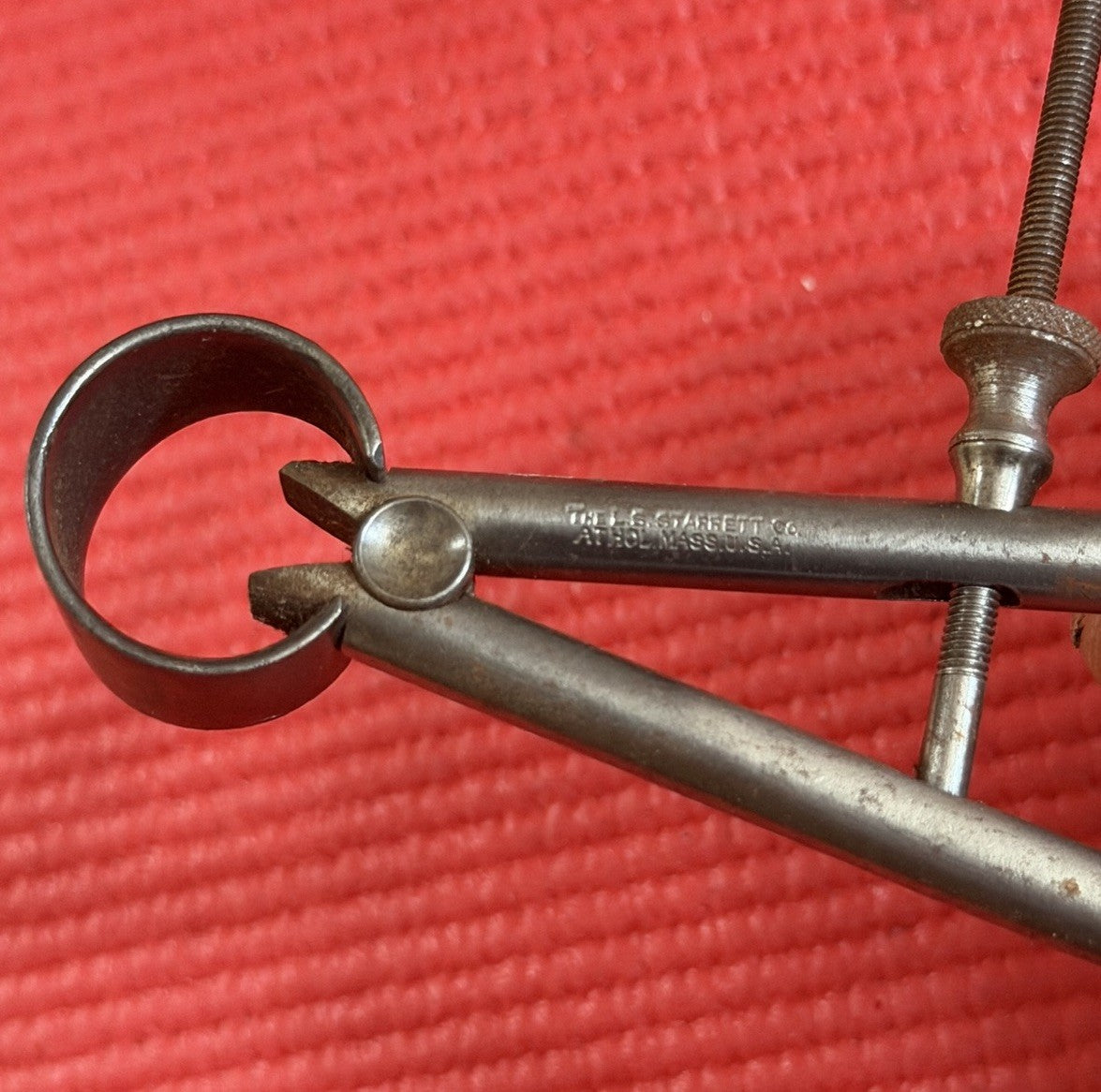 Vintage The L S Starrett Co Caliper Divider 7" Made In USA