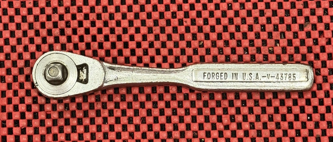 Vintage Craftsman -V- 43785 3/8" Drive Ratchet With Oil Port Quick Release USA