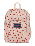 NWT JanSport Big Student Backpack Strawberry Shower Pink Fruit Print 15" Laptop