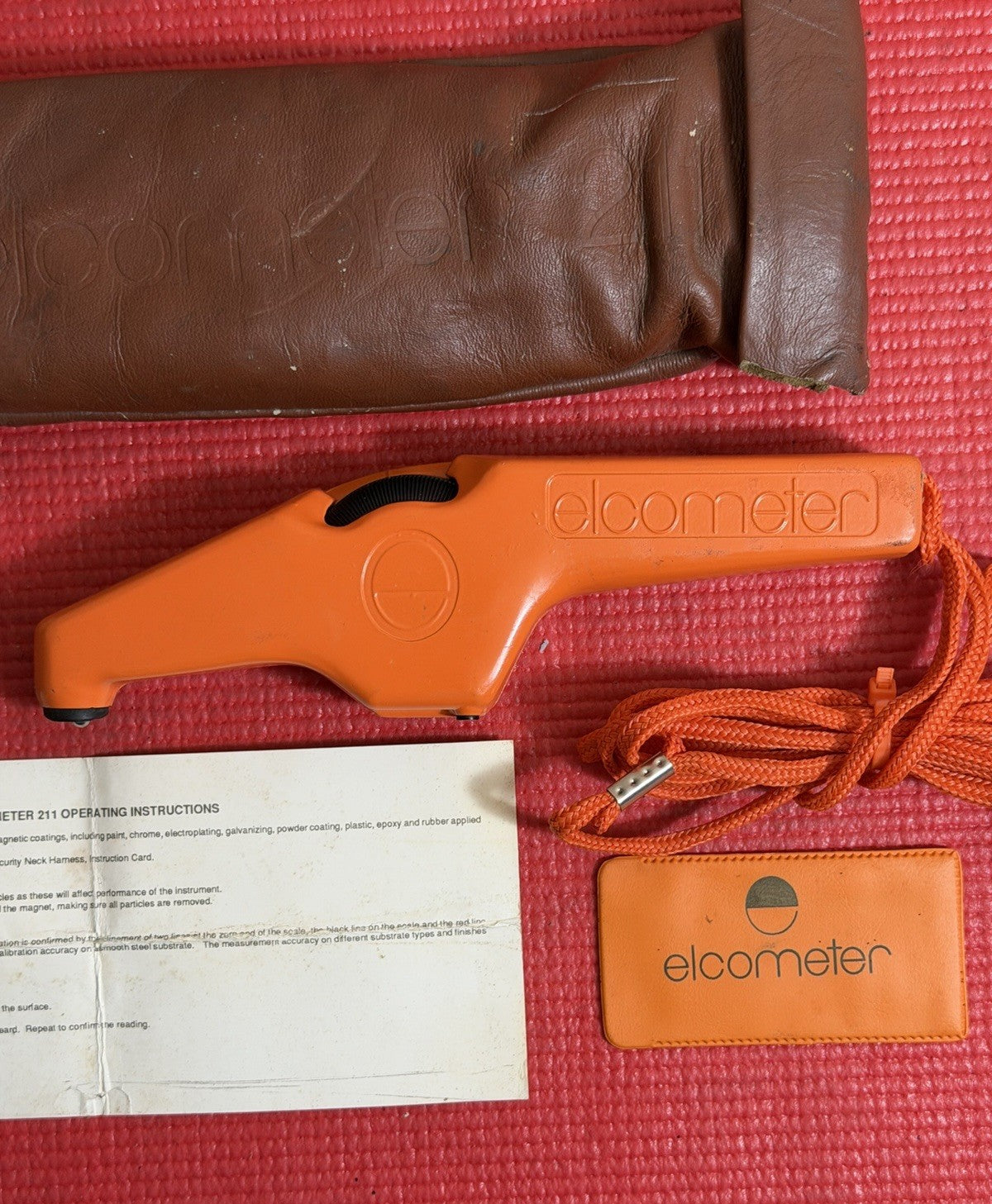 Elcometer 211 Mechanical Coating Thickness Gauge W/Original Case & Papers