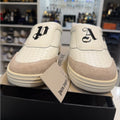 Palm Angels White and Tan Men's mule sneakers