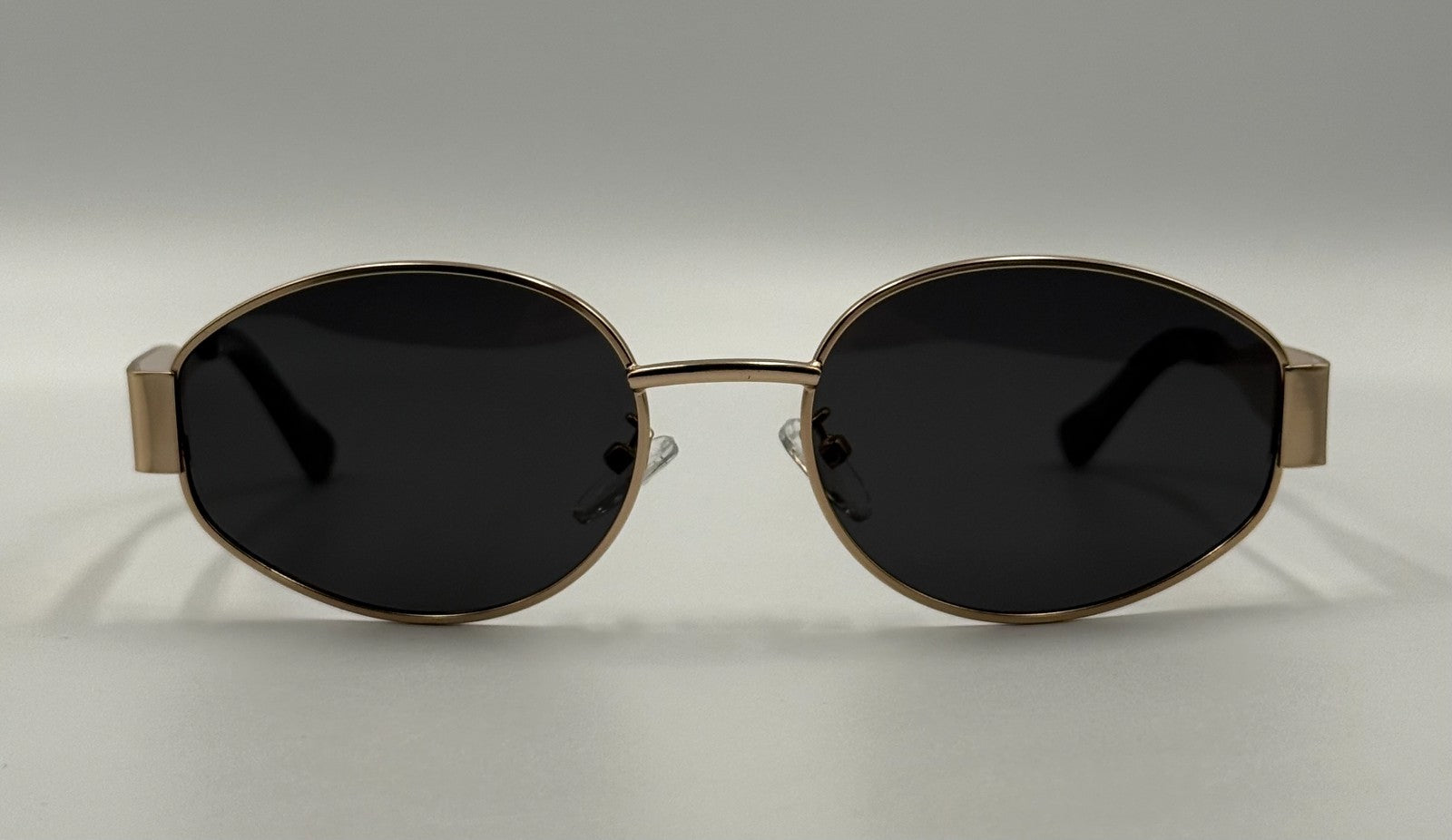 Set of (2) Livho Retro Polarized Sunglasses UV400 Protection Oval Shape w/ Case