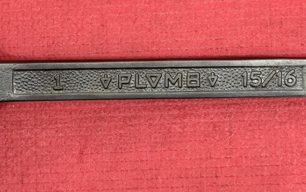 Vintage PLOMB Plumb TOOLS Pebble 3045 15/16" x 1" Open-End Wrench PLVMB USA