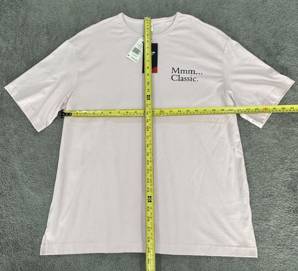 Reebok Classic T-Shirt Classics Skateboard UFO Pyramid Skate Shirt Pink Medium