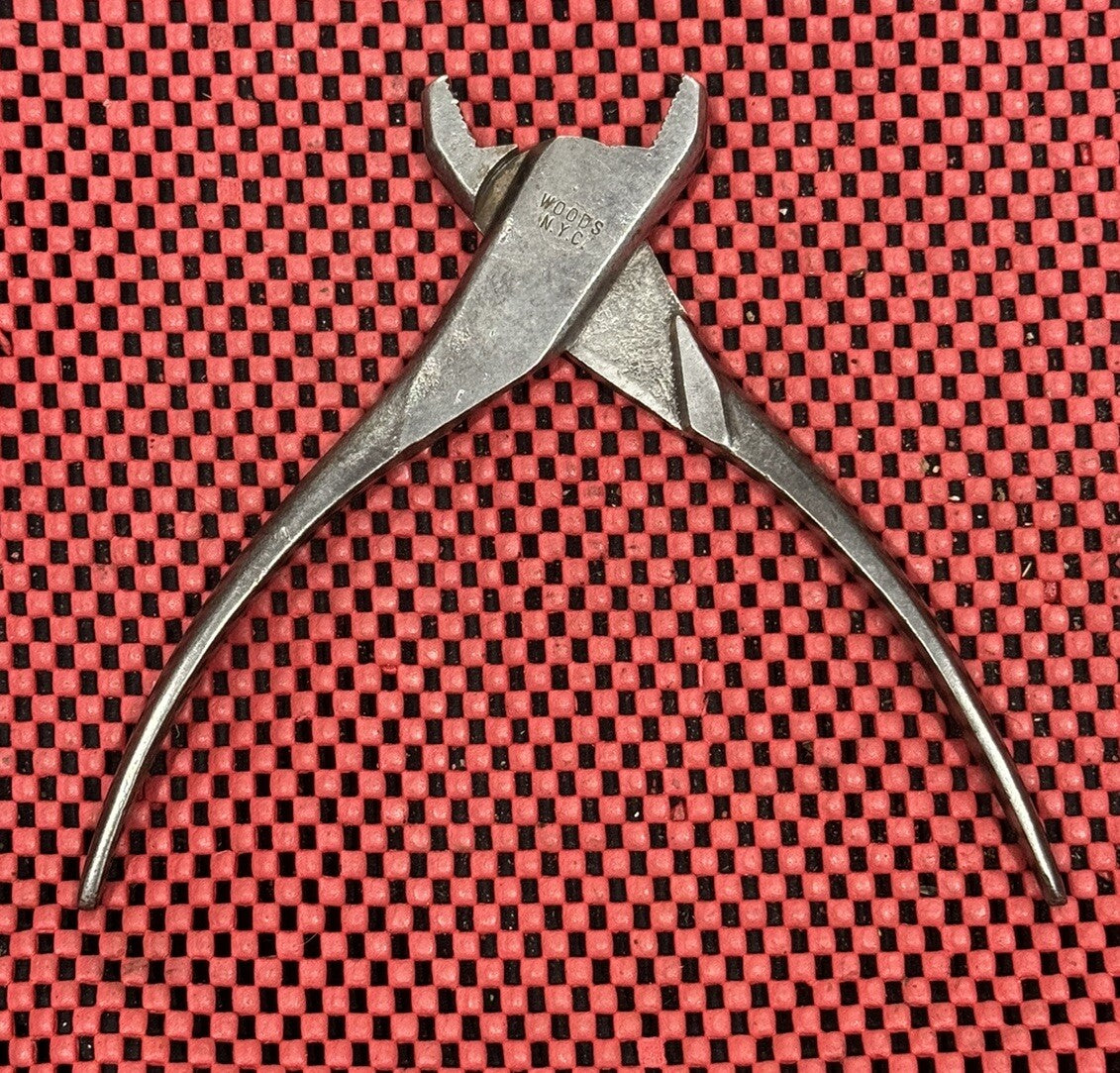 Vintage WOODS N.Y.C. Tools Battery Terminal Pliers Made in USA Rare  M7
