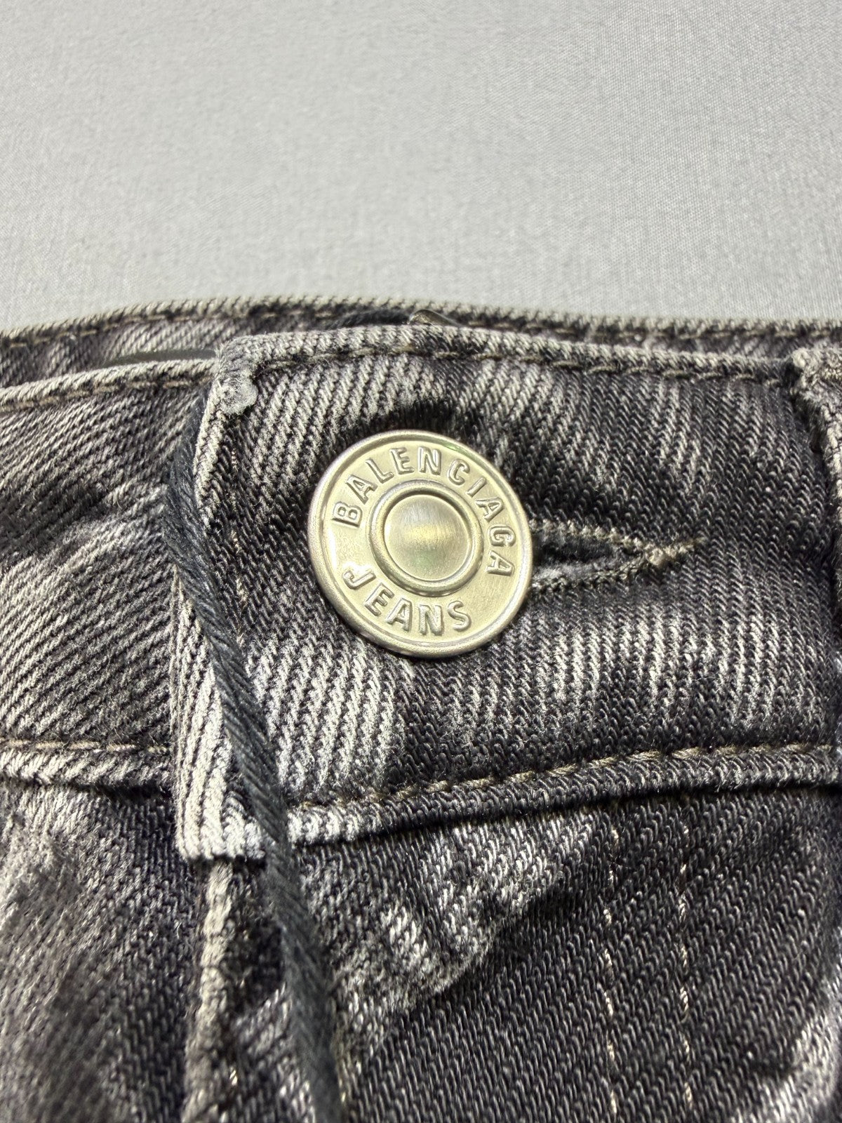 NWT Balenciaga Mini Denim Skirt Women's 36 Charcoal Gray 5-Pockets Casual Wear