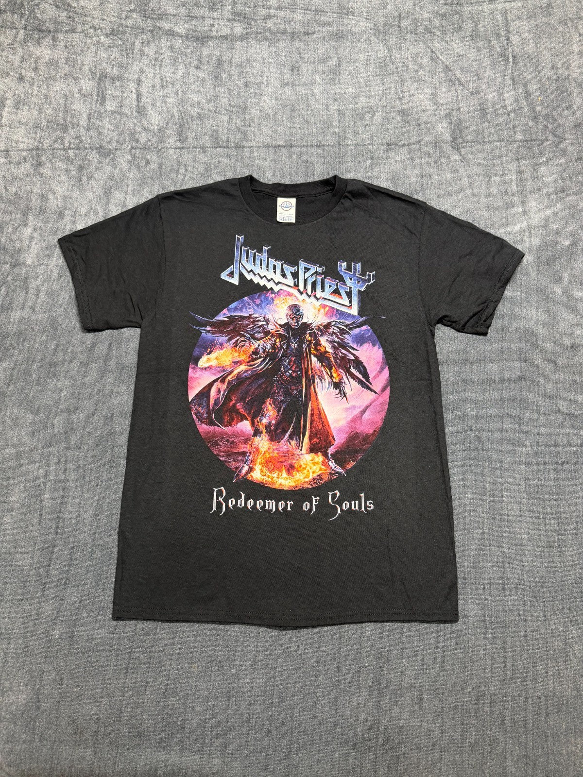 Judas Priest Redeemer of Souls T-Shirt Men's Medium Black Graphic Print Pullover