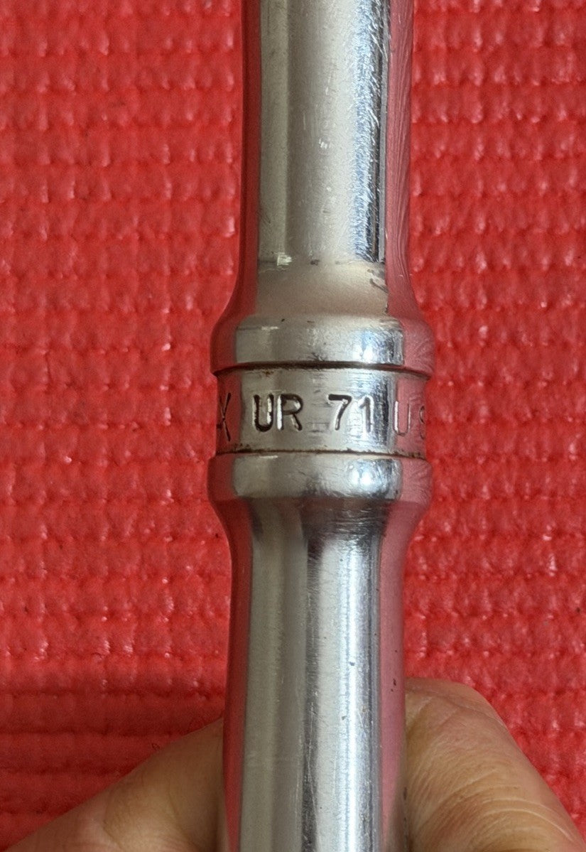 Par-X by Snap-on UR71  1/2" Drive Ratchet USA Chrome 10" long Made In USA