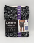 NWT Bonobos Swim Trunks Men's 2XL Black Pineapple Print Drawstring Summer Beach