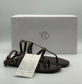 NWB The Drop Casper Gladiator Thong Ankle Sandals Women's 7.5 Brown Leather