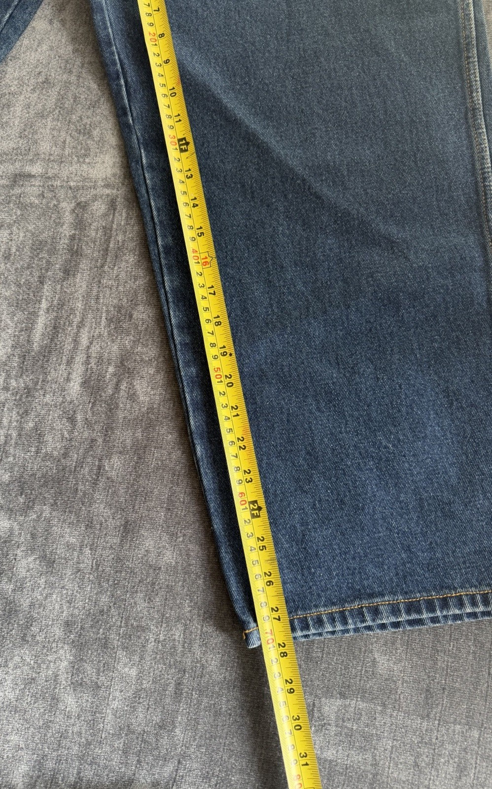 Basic Editions Regular Fit Men’s 46W X 32L Denim Blue Dark Jeans Classic NWT