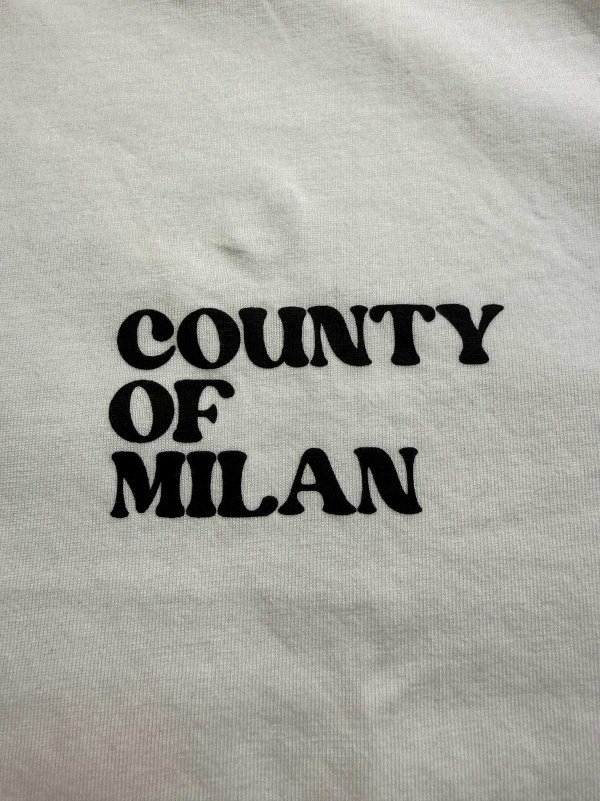 NWT Marcelo Burlon County of Milan Logo T-Shirt Men's Medium White Short Sleeve