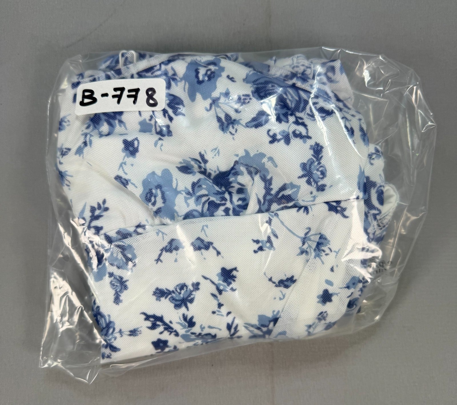 Girls Floerns Ruched Bodycon Dress 11Y Blue White Floral Cami Spaghetti Strap