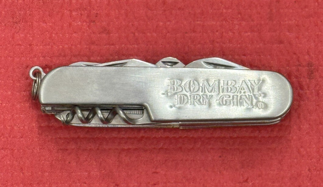 Bombay Dry Gin Stainless Steel Multi Tool Pocket Knife  NEW