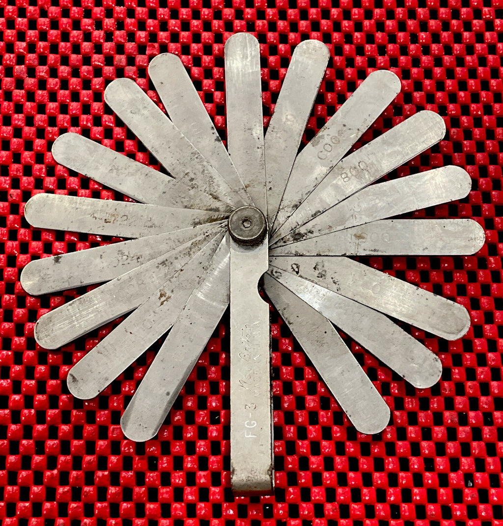 Vintage New Britain FG-3 Feeler Gauge Swedish Steel Electro Etched Blade USA M4
