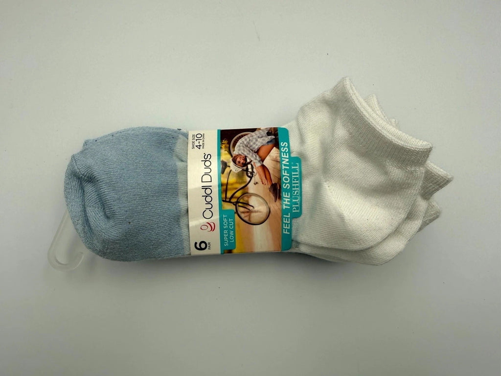 New Cuddl Duds Plushfill Super Soft Low Cut Socks Women's Size 4-10 - Pairs Of 6