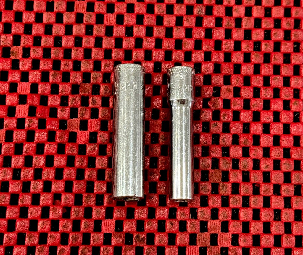 Mac Tools MD6 Series 2 PC Set 1/4" DR Metric Deep Knurled Sockets Made In USA M6
