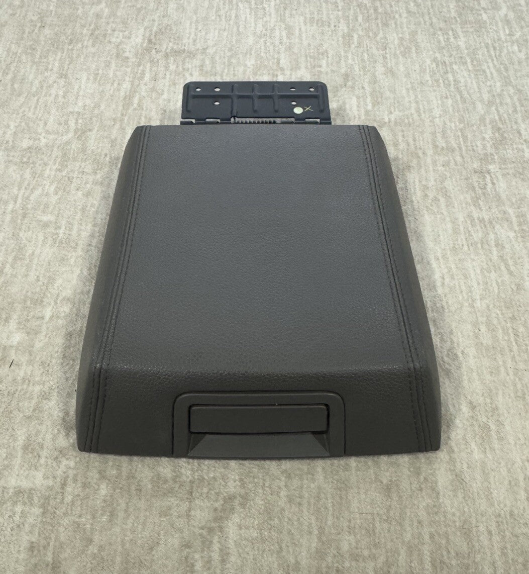 07-14 Ford Expedition OEM Center Console Lid Armrest Dark Grey Leather Genuine