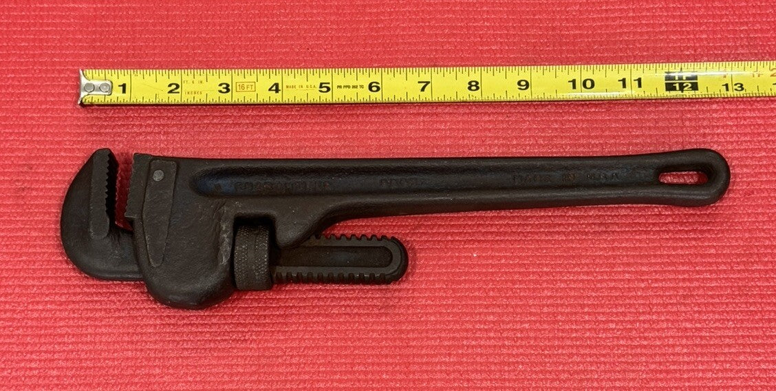 Vintage CRAFTSMAN Guaranteed 14" Heavy Duty Pipe Wrench 5567 Made In USA